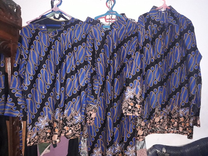Batik Kalongan | Tunik Batik S M L Xl Xxl Motif Abri Lancip