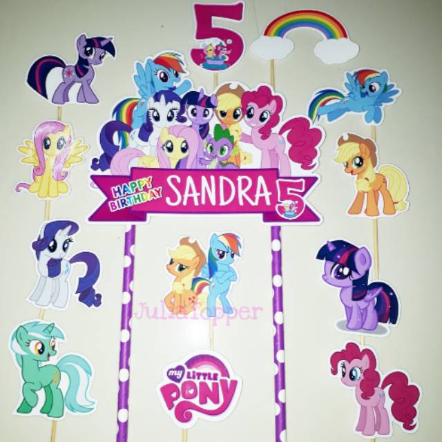 Topper cake Little Pony
