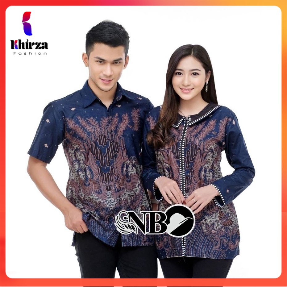 [11.11] COUPLE BATIK NEW HEM BLUS BLOUSE TRENDING INTERNATIONAL COUPLE SERAGAM TERLARIS BATIKPITTO