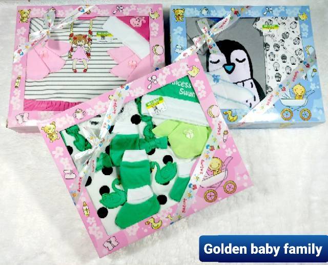 B.B.LUCKY Gift Set - Paket Kado Bayi - Baju Set Box Lux