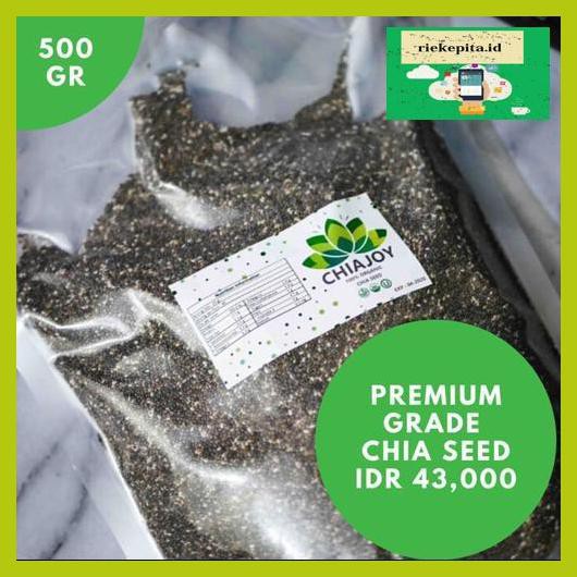 

5Yer67R- Black Chia Seed 500 Gr Mexico Premium Natural Grade By Chiajoy T7Rty67-