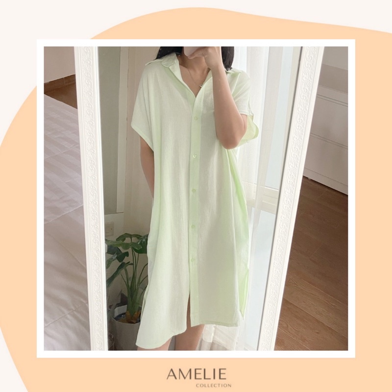 ATHENA LINEN DRESS - oversized dress