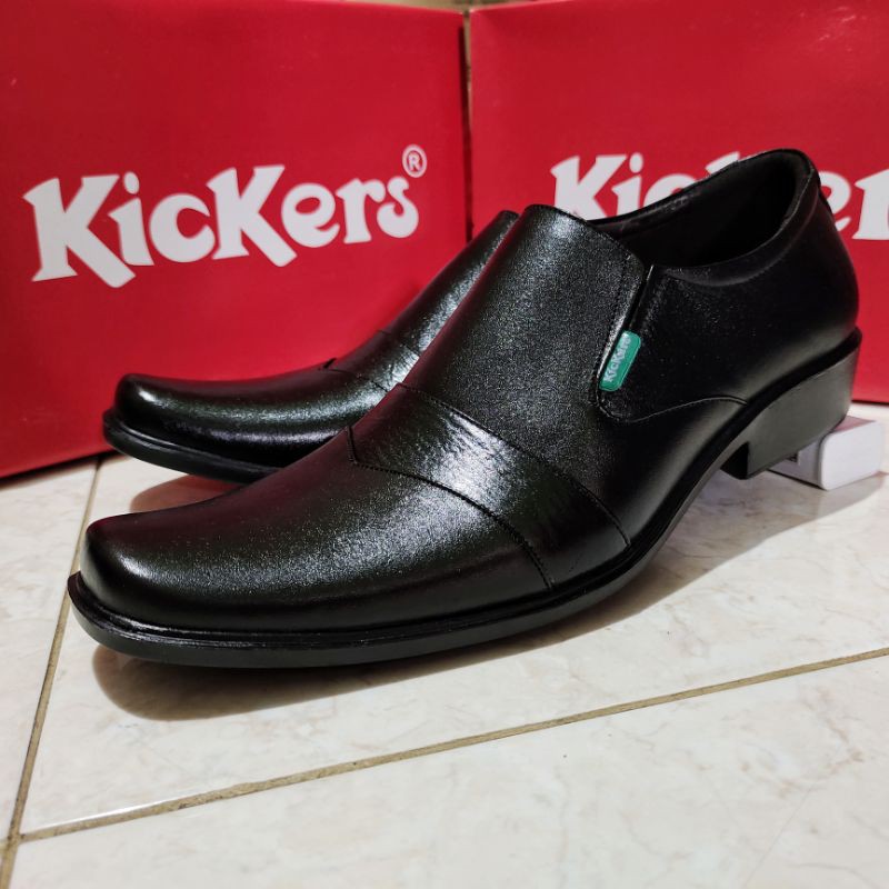 Kickers Sepatu Pantofel Pantopel Pantovel Pria Bahan Kulit Asli Sepatu Formal Elegan Murah