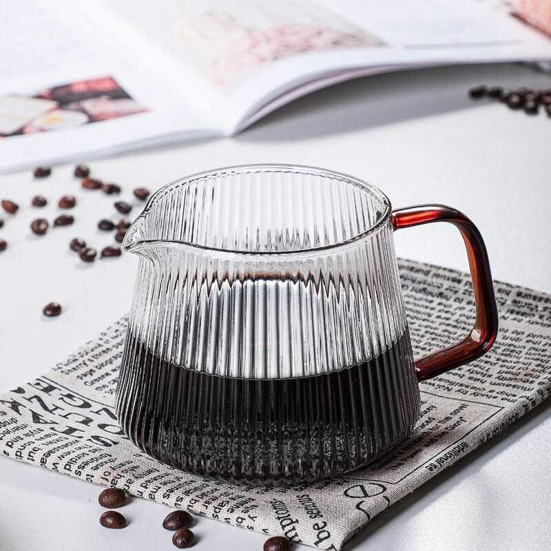 Coffee Maker Pot V60 Drip Kettle Teko Kopi Barista Glass - SPA865 - Transparent