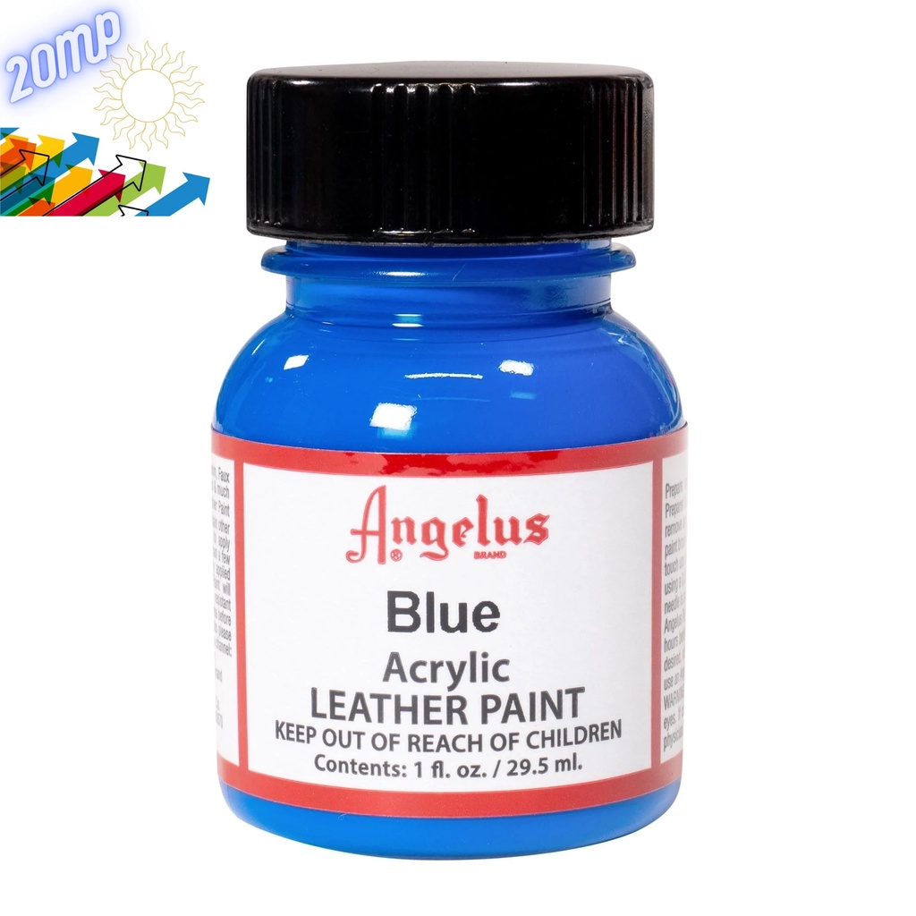 

Angelus Blue Leather Paint Cat Bahan Kulit Sepatu Tas Jaket Dll USA