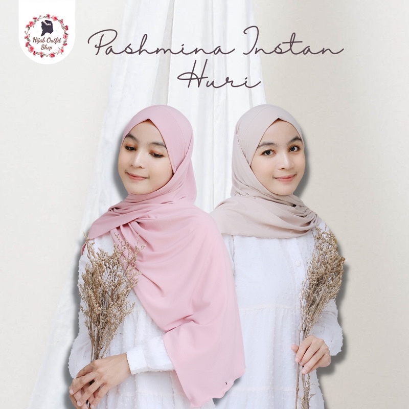 Pashmina Instan Huri / Pashmina malay melayu tali instan