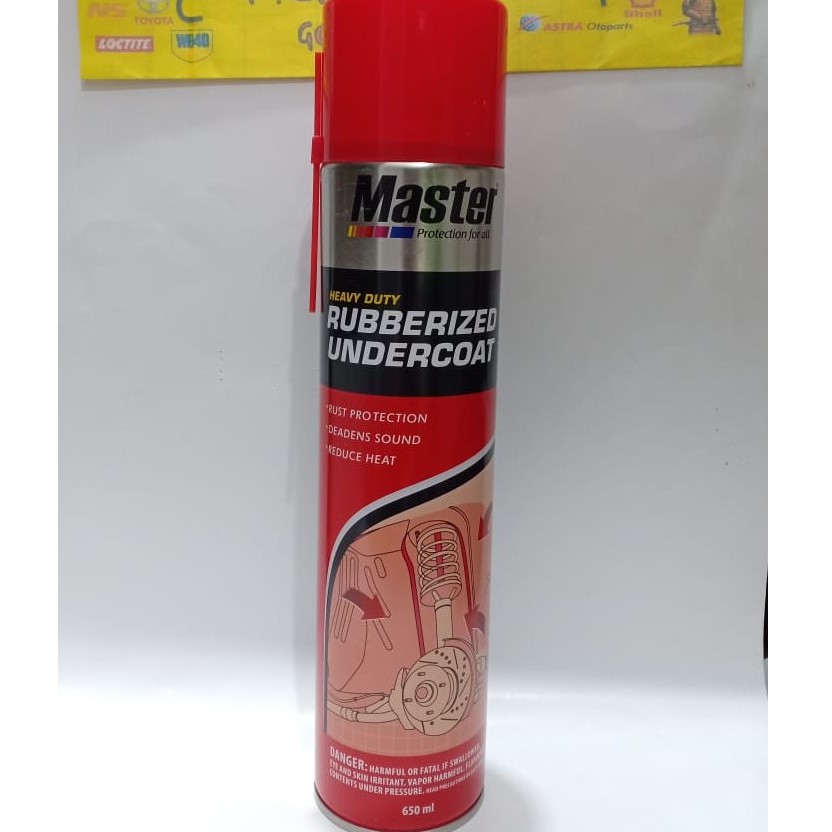 RUBBERIZED UNDERCOAT MASTER - MASTER RUBBERIZED UNDERCOAT - PLINGKUT SEMPROT 650ml