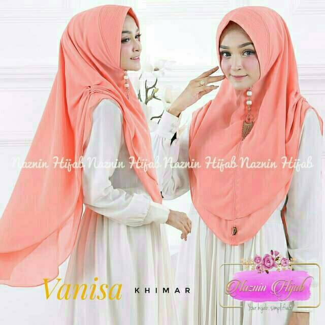 VANISA KHIMAR, Hijab Syar'i 2 Layer