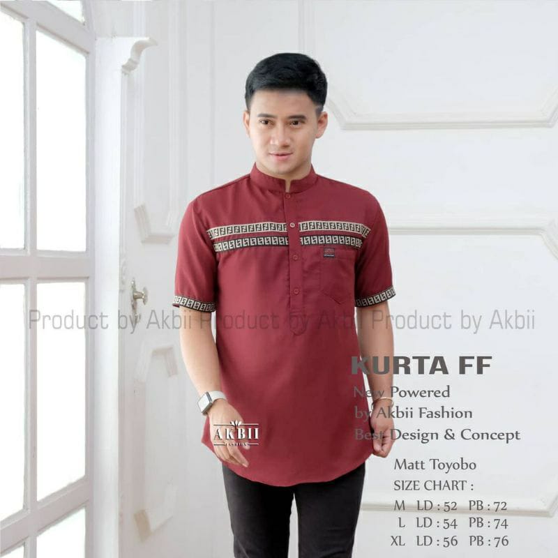 Baju Koko FF Muslim Pria Dewasa &amp; Anak