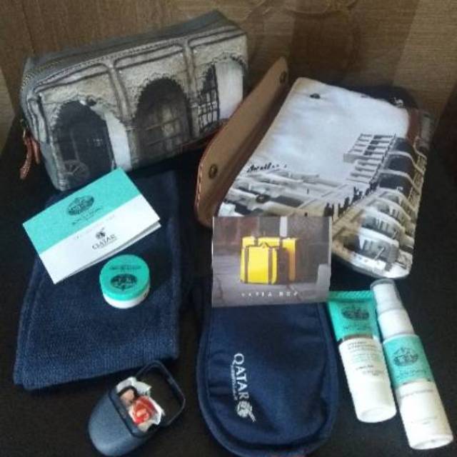 [[Promo]] Travel Pouch Bag NAFFA DORI from BUSINESS Class Qatar Airways