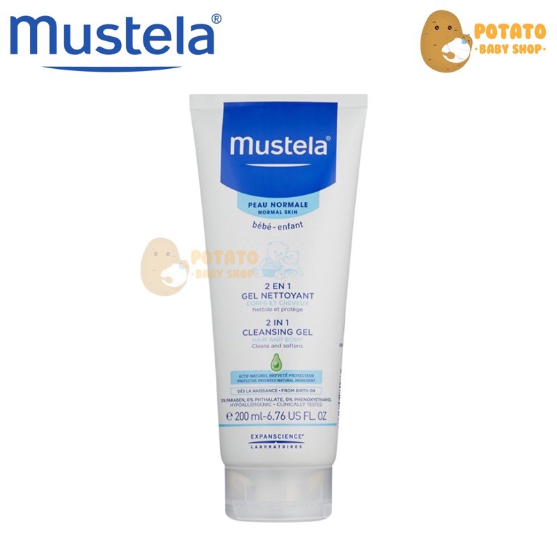 Mustela Bebe 2 in 1 Cleansing Gel / Sabun &amp; Shampoo bayi
