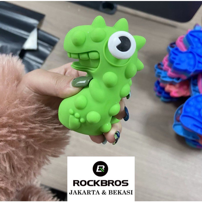 Needoh Bola Pop It Dino Ball Dinosaurus Fidget Toys Kids Mainan Anak Toy Squishy Squeeze Dinosaur Stress Relieve Relief