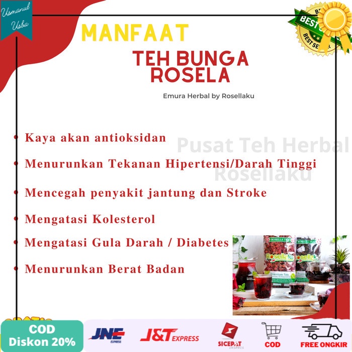

◾COD◾ TEH ROSELLA KWALITAS SUPER 1 KG/TEH ROSELA MURAH/BUNGA ROSELLA
