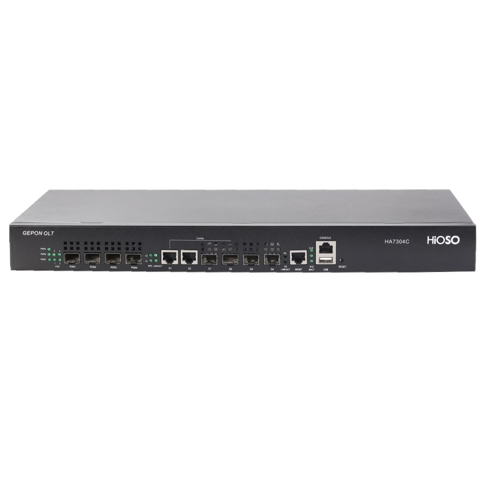 HIOSO OLT EPON 4 PORT 1U RACK HA7304C-BP EPON OLT SAJA