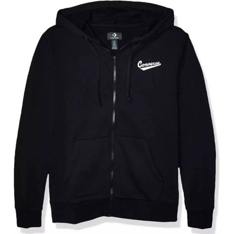 Converse Nova Full-Zip Hoodie Hitam
