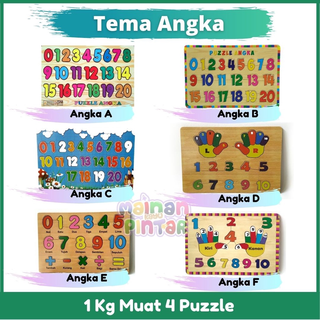 Puzzle Kayu Mainan Kayu Pintar Terlengkap Bisa COD