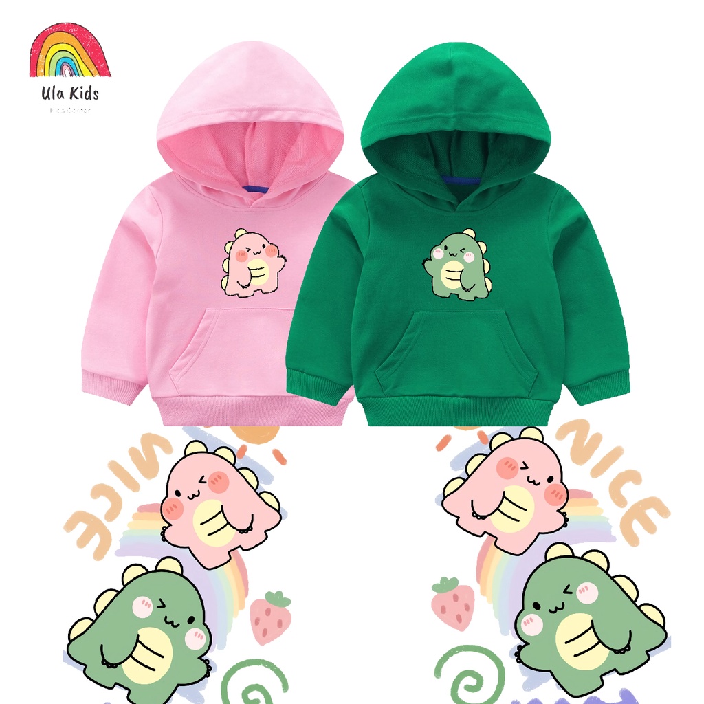 Sweater Anak Hoodie Anak Dino Couple Usia  (1-6 thn)