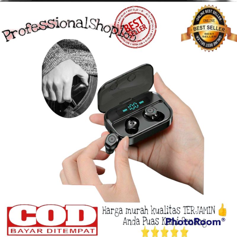 PS - Headset Wireless TWS 9 Earphone Earbuds Bluetooth V5.1 Touch Control TWS-9 Plus Bisa Untuk Powe