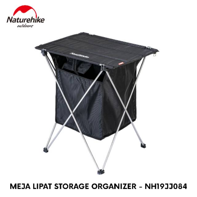 MEJA LIPAT ALUMUNIUM NATUREHIKE NH19JJ084 OUTDOOR CAMPING TRAVELING PIKNIK ULTRALIGHT FOLDING TABLE