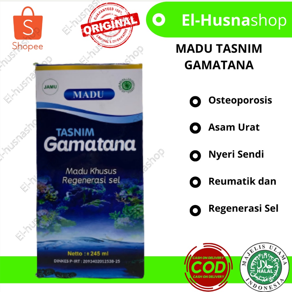 

Madu Herbal Tasnim Gamatana Madu Khusus Regenerasi Sel