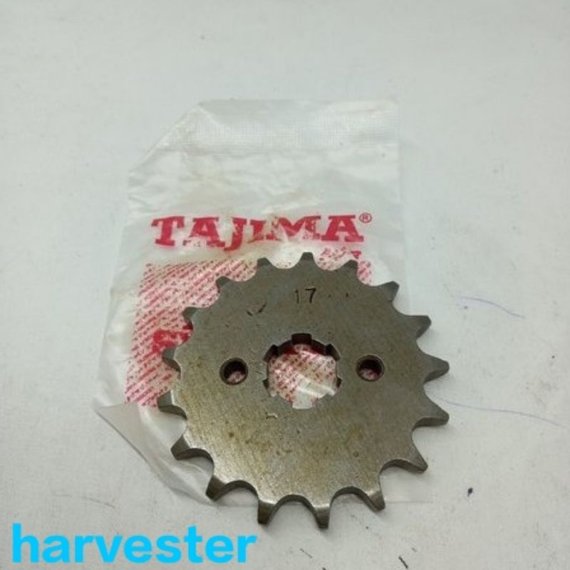 Gir Ger Gear Depan Honda GL Pro Neotech Mega Pro Tiger 428 X 17 Tajima