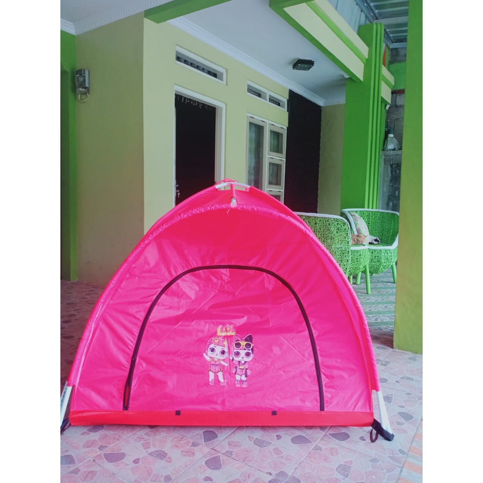 Tenda Anak Full Pink / Tenda Mainan Anak / Tenda Camping Anak /Tenda Ukuran 100cm.120cm.140cm