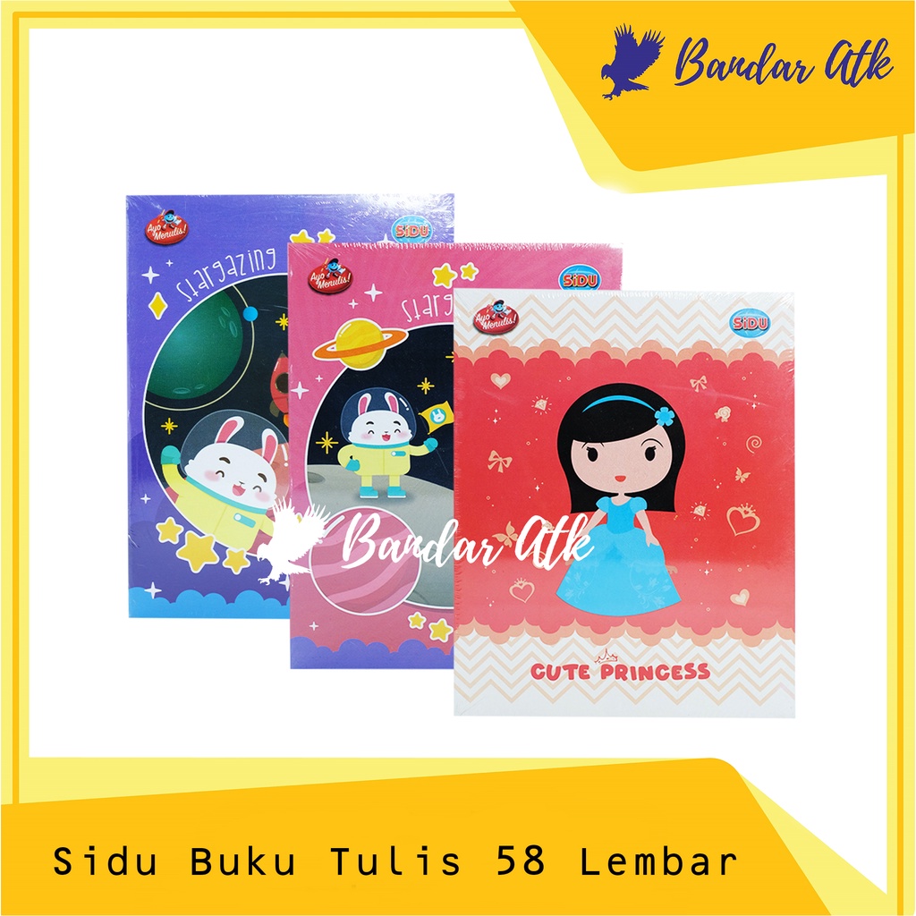 

Buku Tulis SINAR DUNIA SIDU 58 Lembar [1 PACK]
