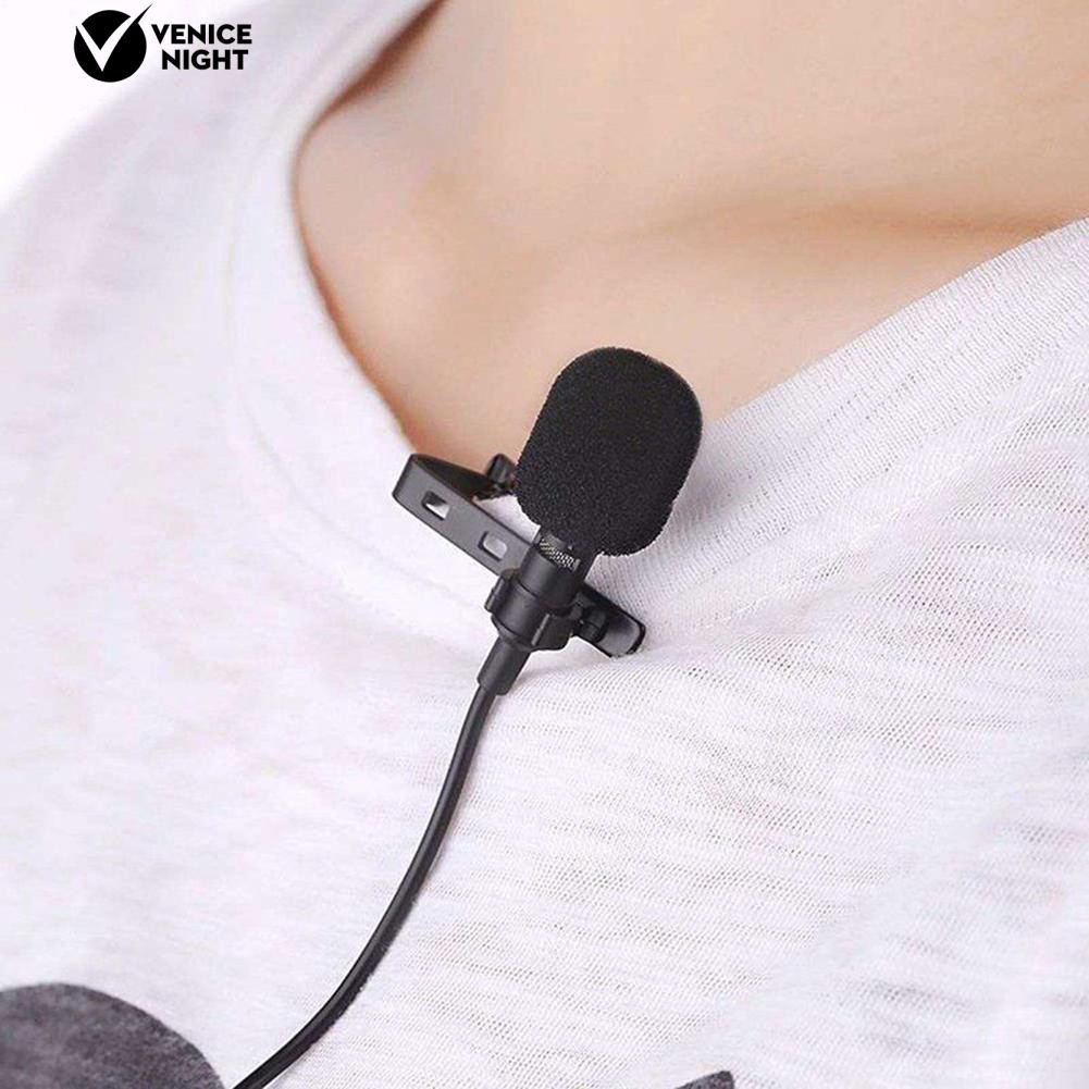 [COD]Microphone Clip-On Lavalier Mini dengan Jack 3.5mm