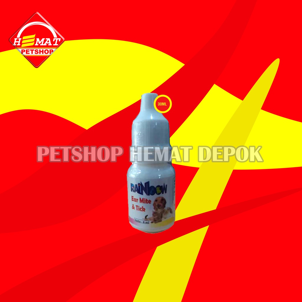 Rainbow Ear Cleansear Obat Pembersih Telinga Kutu Kucing Anjing 30 ML