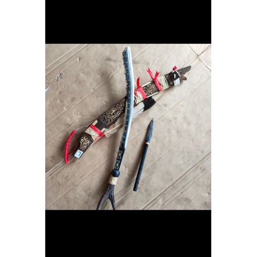 Mandau Tanduk Khas Kalimantan Kode L