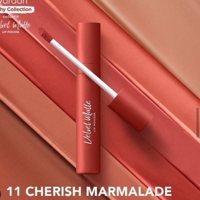 Wardah Velvet Matte lip mousse 11 Cherish Marmalade