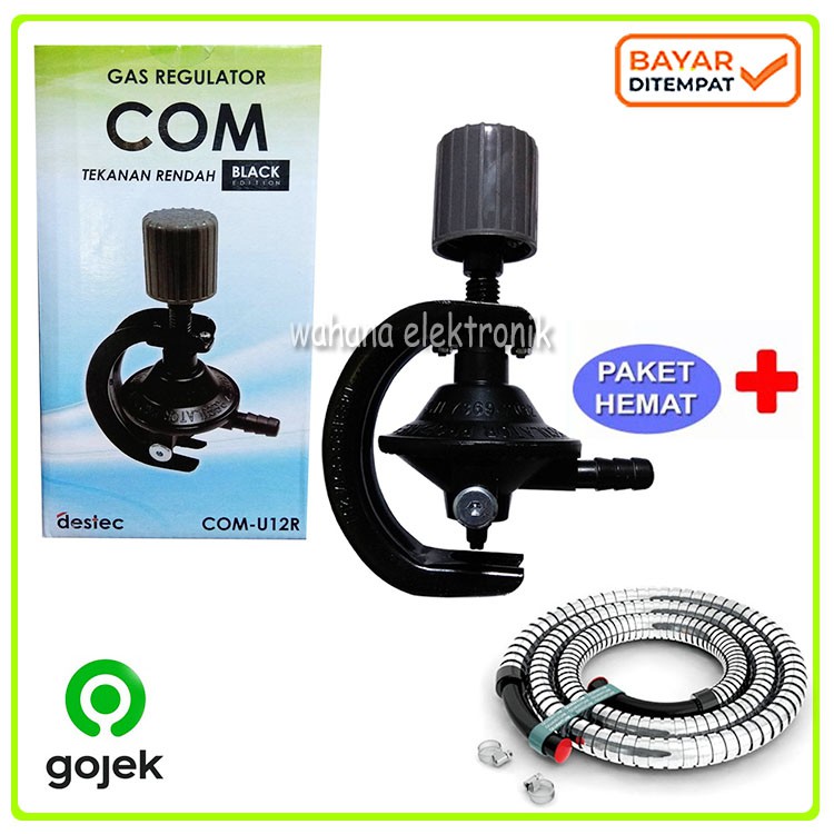 FREE BUBLE WARP STAR CAM SC T12R Paket Selang - Regulator Gas LPG Tekanan Rendah Kwalitas SNI