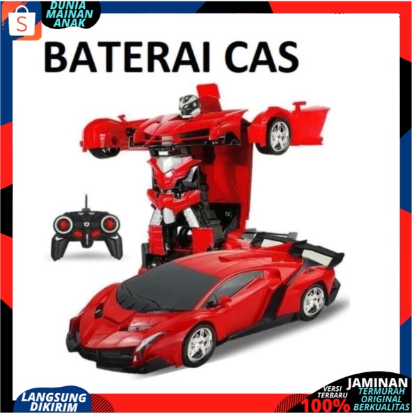 MAINAN ANAK REMOTE CONTROL MOBIL ROBOT RC MOBIL ROBOT RC TRANSFORMER TERBARU