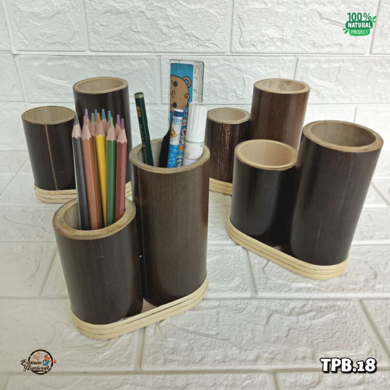 

Tempat Pensil/Pulpen dari Bambu Hitam type TPB.18