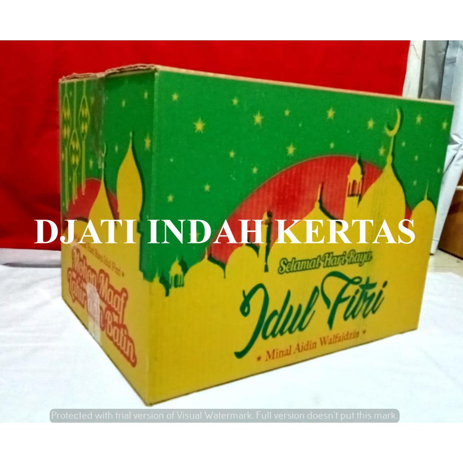 DISKON !!! Kardus Idul Fitri / Kardus Lebaran / Kardus Parcel Warna Kuning (Uk. 39x29x31) 10pcs