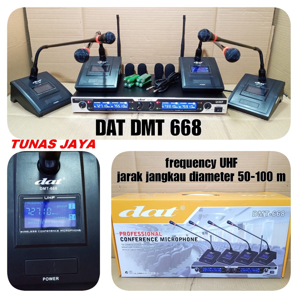 Deskripsi MIC MEJA WIRELLESS DAT DMT 668
