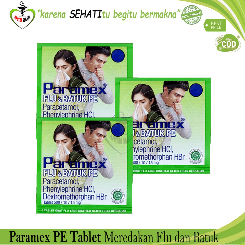 PROMO PARAMEX FLU &amp; BATUK PER 3 STRIP / Obat Flu &amp; Batuk