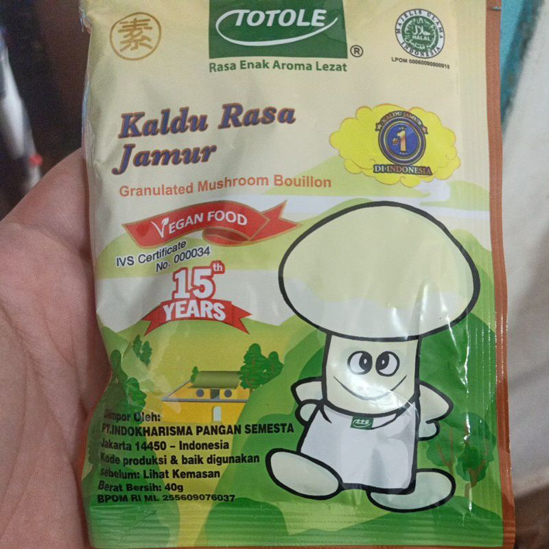 

Kaldu jamur totole 40gr