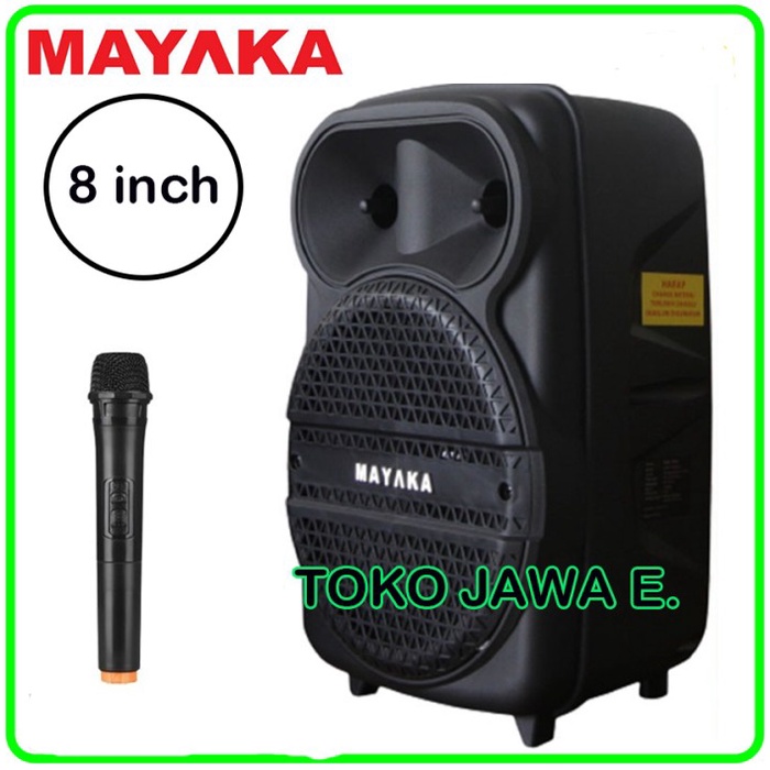 SPEAKER BLUETOOTH PORTABLE MAYAKA SPKT 1808EAD - 8 inch Mic Werles