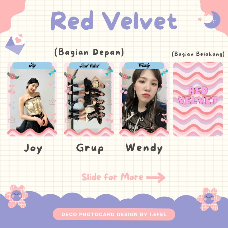 RED VELVET DECO PHOTOCARD DESIGN BY I.EFEL 001