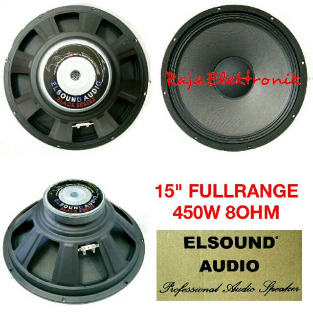 Jual Speaker Elsound 15 450watt Fullrange Speker Full Range 15in Spiker Middle 15 Elsond Audio