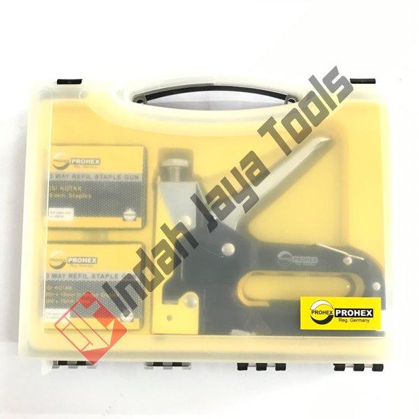 

Tersedia Staples Gun Tacker Prohex 3 In 1 - Staple Jok Tembak Hekter 3 Way Terlaris