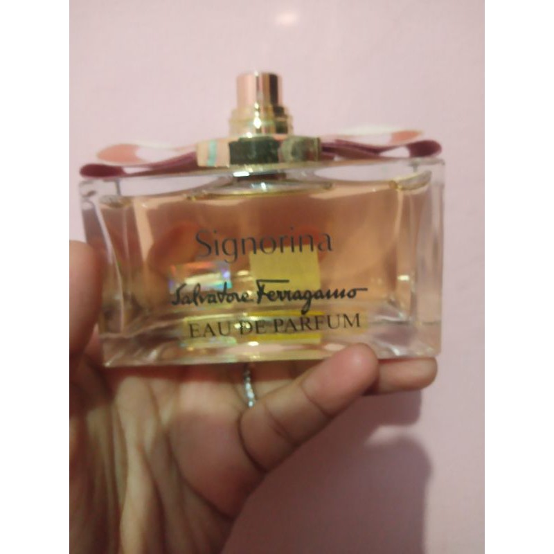 tester parfume salvatore ferragamo series signorina