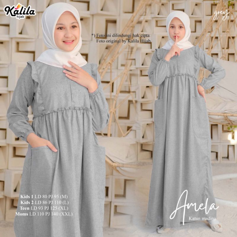Gamis Anak sampai Dewasa Amela Ori Kalila hijab