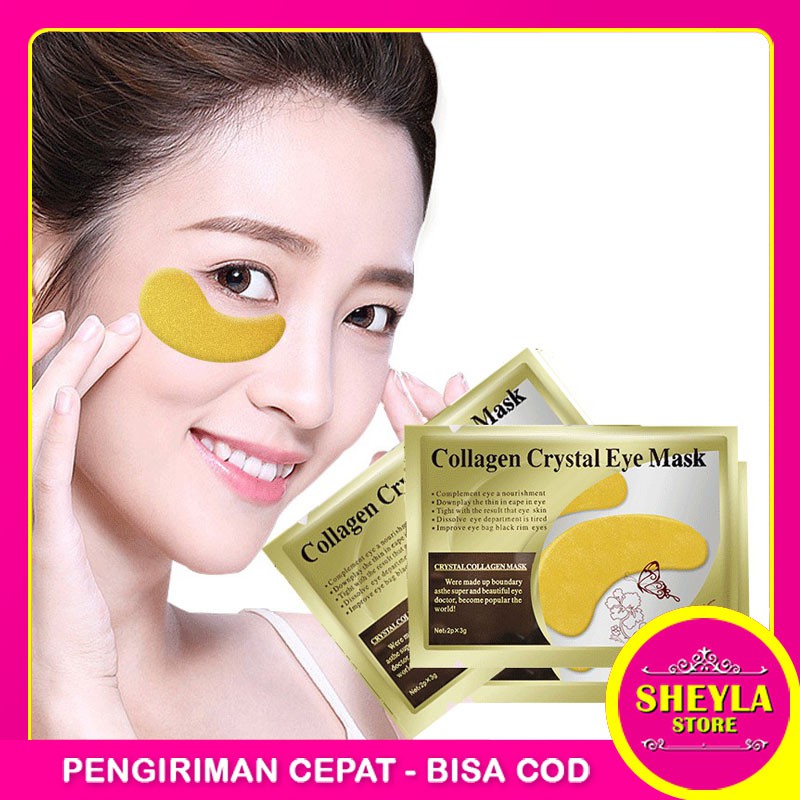 Masker Mata Crystal Collagen Gold / 24k Gold Collagen Crystal Eyebag Mask / TS-84