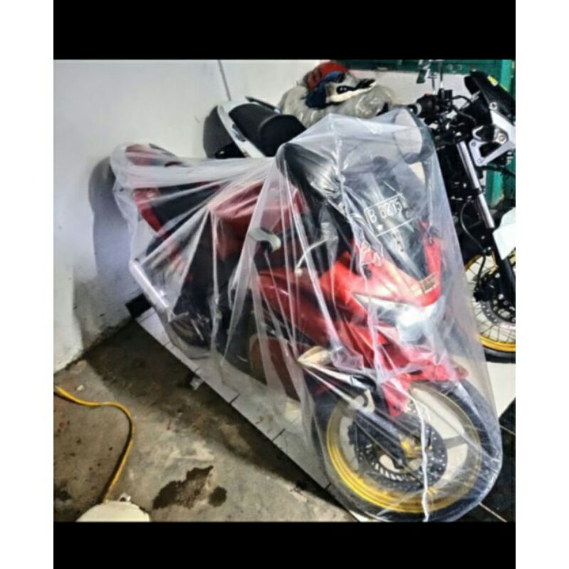 Sarung Cover motor MURAH Transparan Anti Air Beat Vario Mio Scoopy Universal