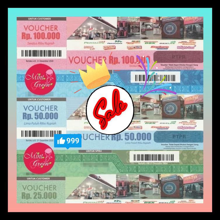 Voucher Pertamina Retail Rp. 100.000 - SPBU COCO BBM Pertamax Series BERMUTU