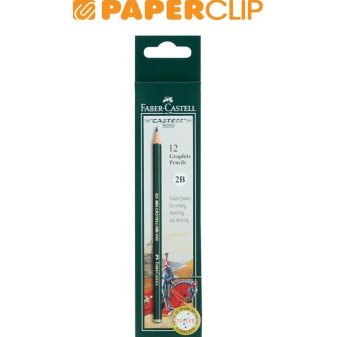 

(COD) PENCIL KAYU FABER CASTELL 9000 2B ISI 12-117102 PROMO SPECIAL Kode 410