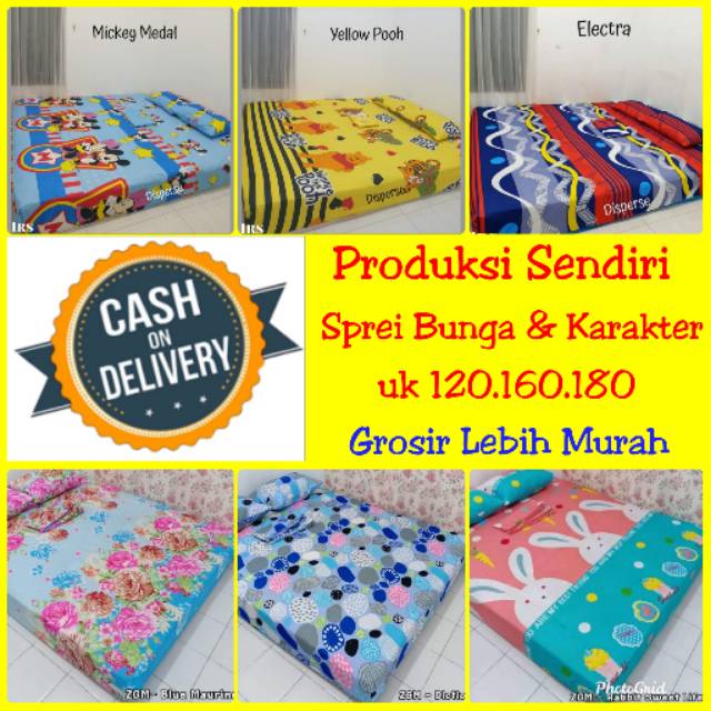 SPREI KARAKTER . PRODUKSI SENDIRI . Adem . SPREI HOMEMADE . SPREI POLOS . SPREI KARAKTER . SPREI