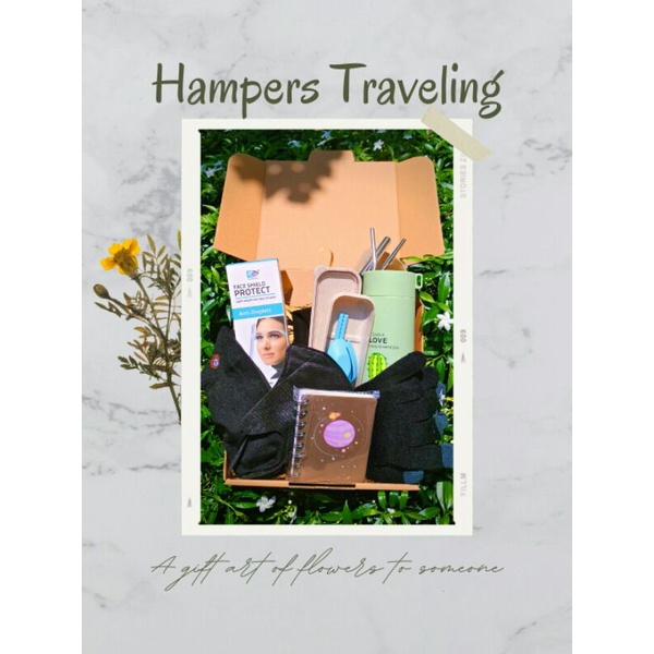 

Hampers Traveling | Kado | Giftbox | Hampers Unik Wisuda/Anniversary/Pernikahan/Ulang Tahun